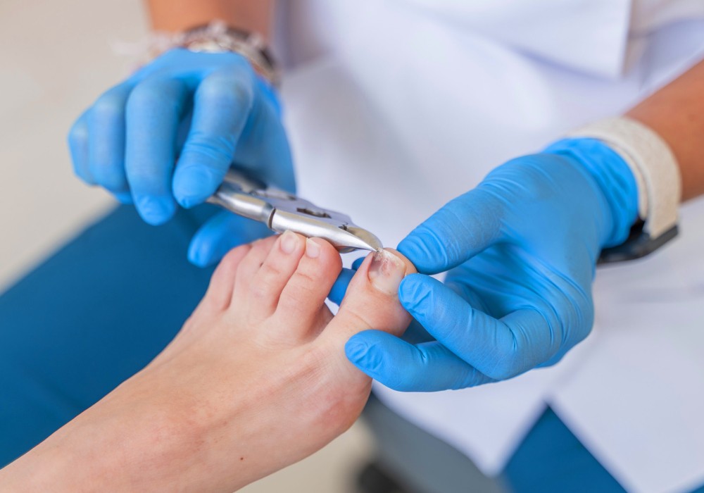 operación quirúrgica de pie